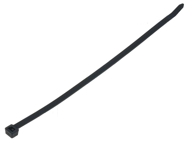 Kabelbinder; L: 300mm; W: 7,6mm; polyamide; 535N; zwart; Ømax: 80mm Kabelbinder; L: 300mm; W: 7,6mm; polyamide; 535N; zwart; Ømax: 80mm